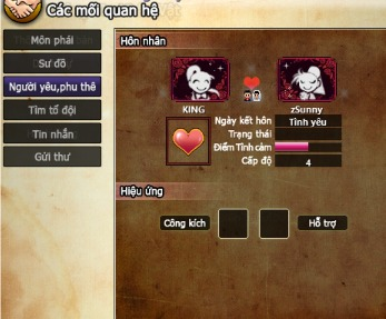 Giao diện Phu Thê