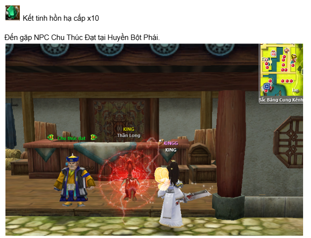 Gặp NPC Chu Thúc Đạt tại Huyền Bột Phái